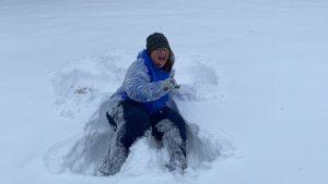 Me playing in the snow (We just don’t get snow like this in Arkansas)