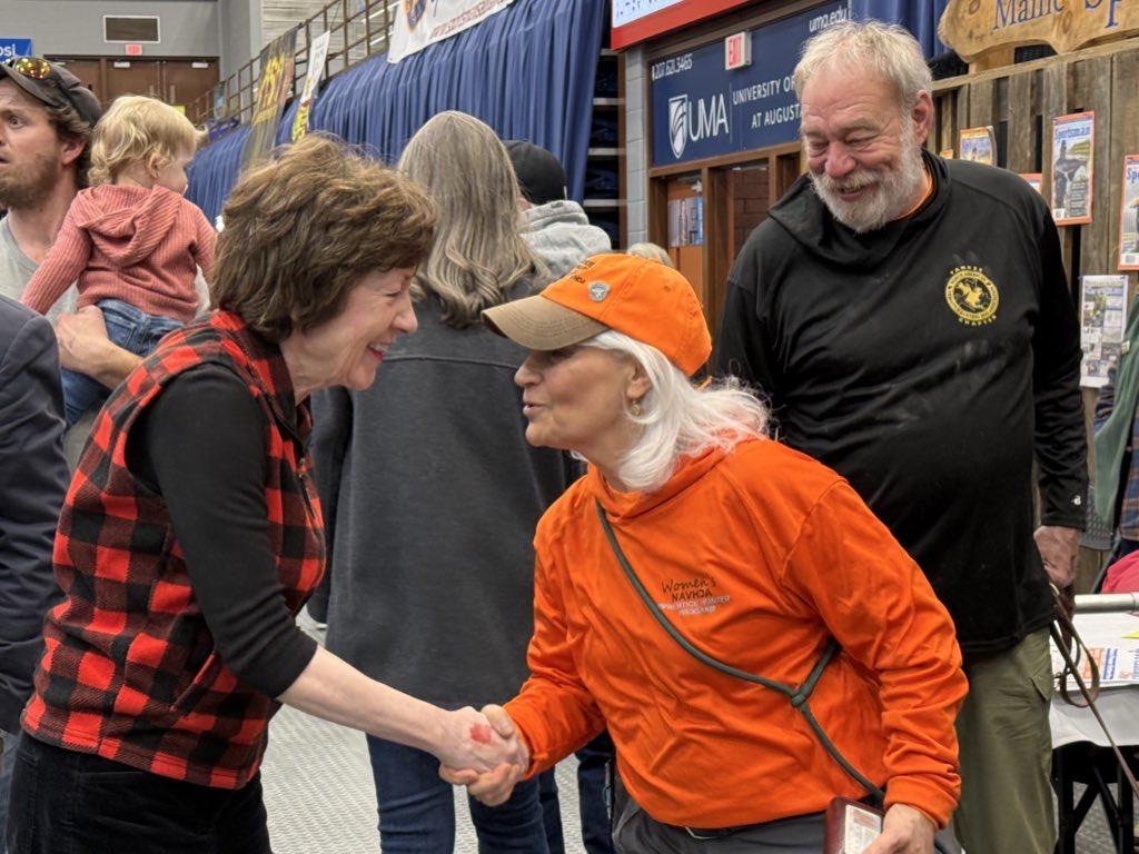 Senator Collins at the State of Maine Sportsman’s Show.