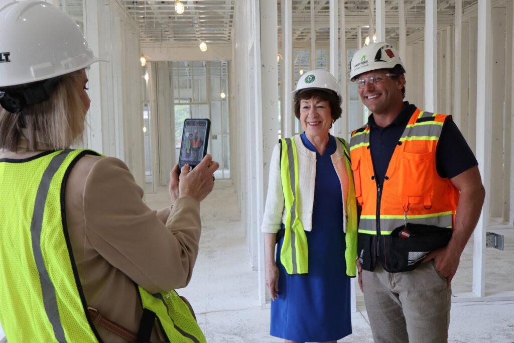  Senator Collins touring the York County Substance Abuse Recovery Center, which she helped secure federal funds to support its mission to help Mainers in recovery.